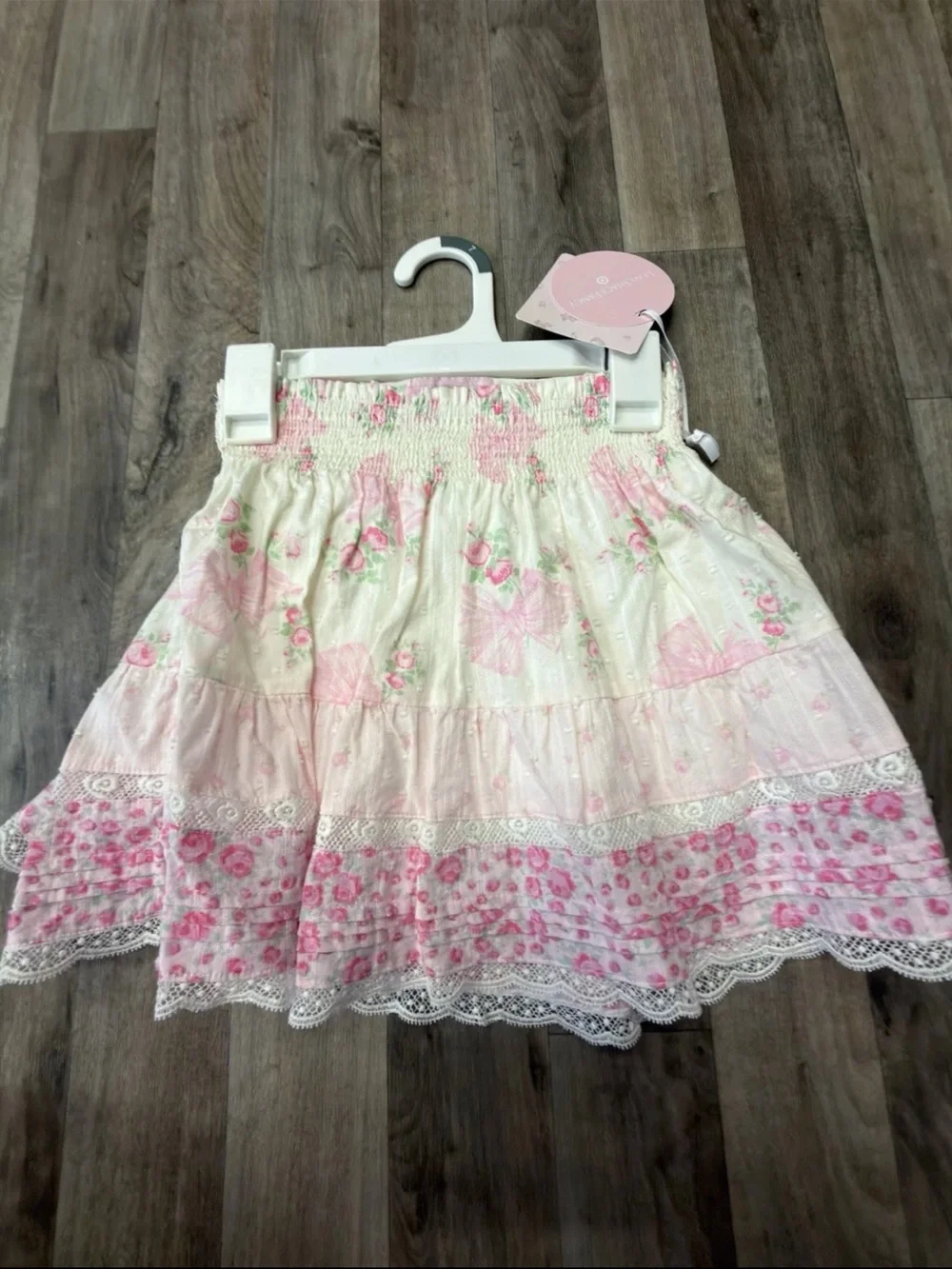 NWT LoveShackFancy x Target Clara Budding Florals Tiered Mini Skirt  Sz- 14